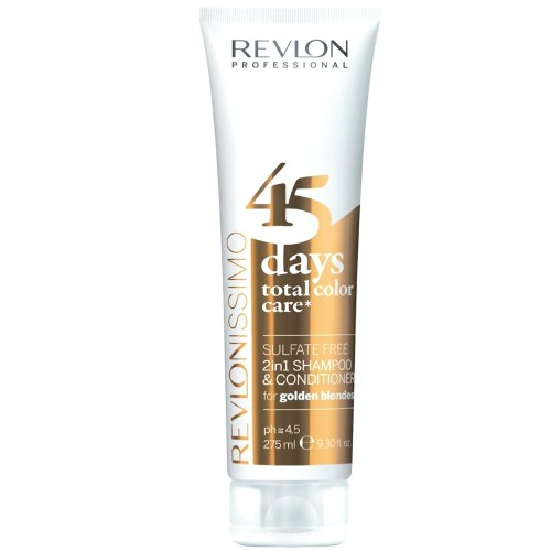 Revlon 45 Days Shampooing Conditionneur 2En1 Golden Blondes 275Ml Femmes